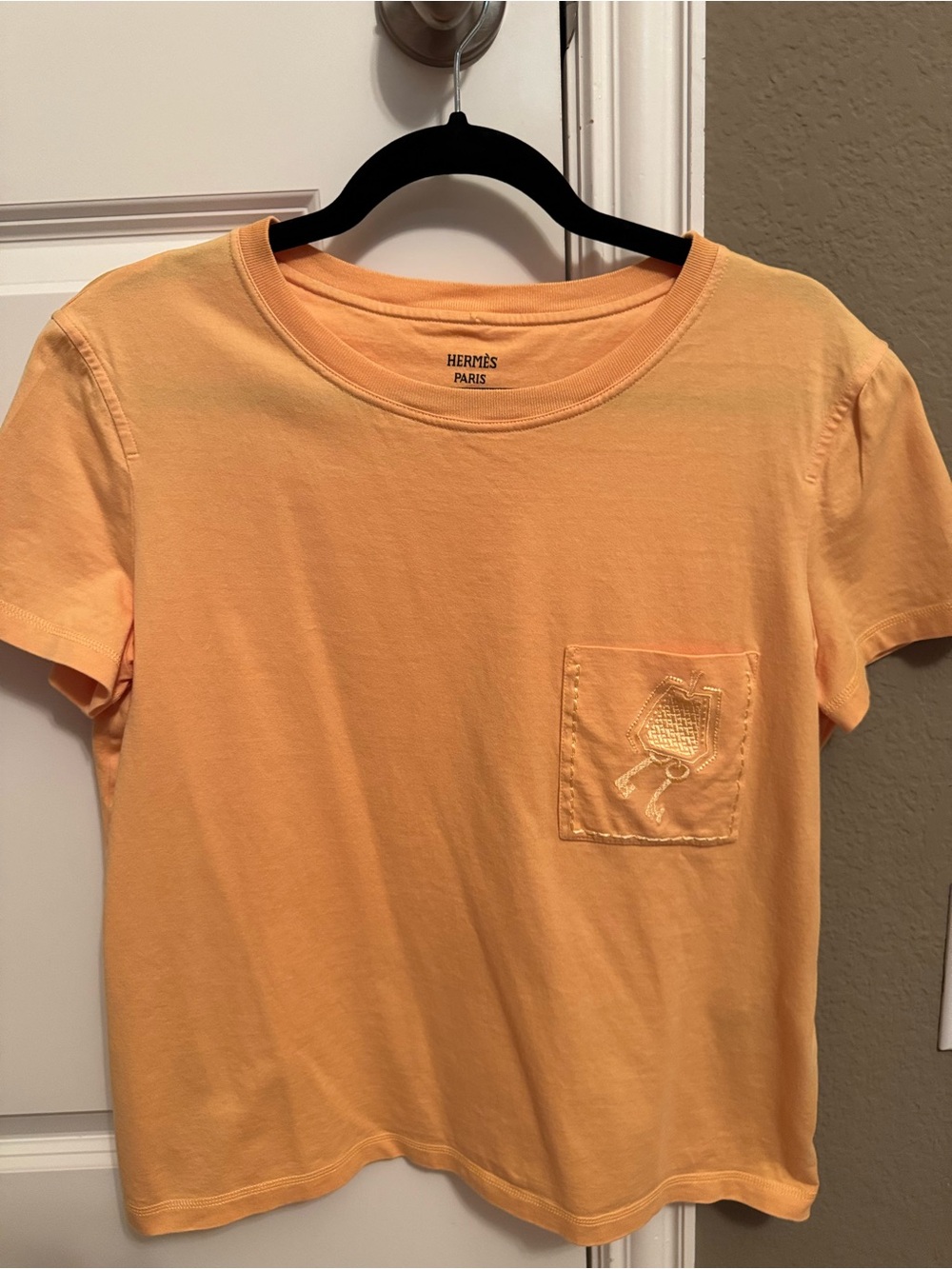 Hermès Women's Short-Sleeve Tee in Yellow - size 42